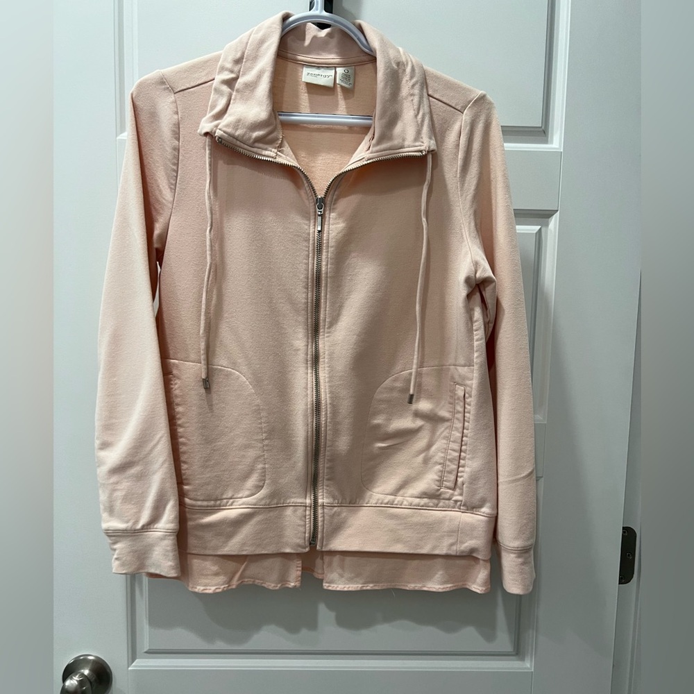 Chico’s Zenergy Light Blush Zip-Up Jacket